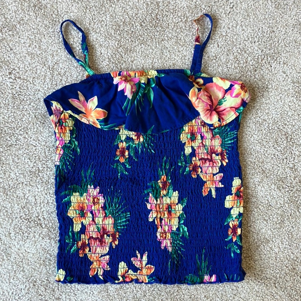 Tropical print Abercrombie kids tank top